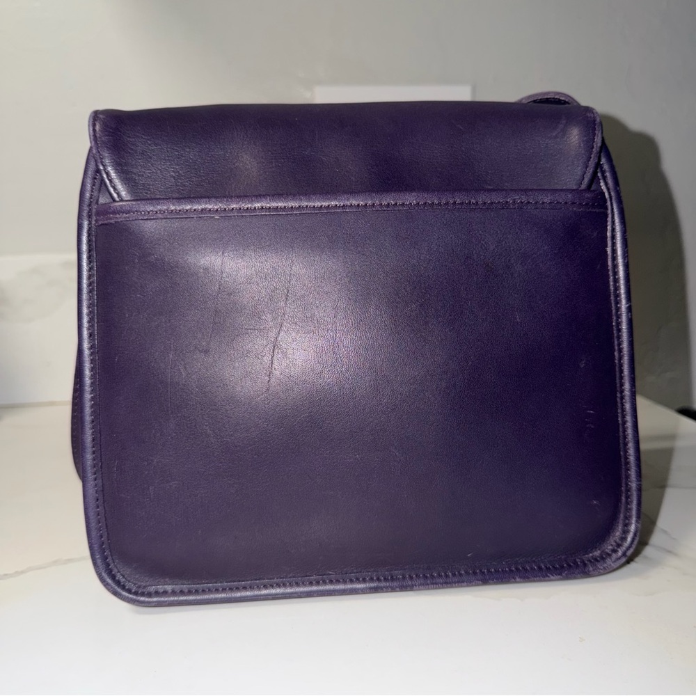 Vintage Coach Tribeca Flap (EGGPLANT) - Picture 3 of 16